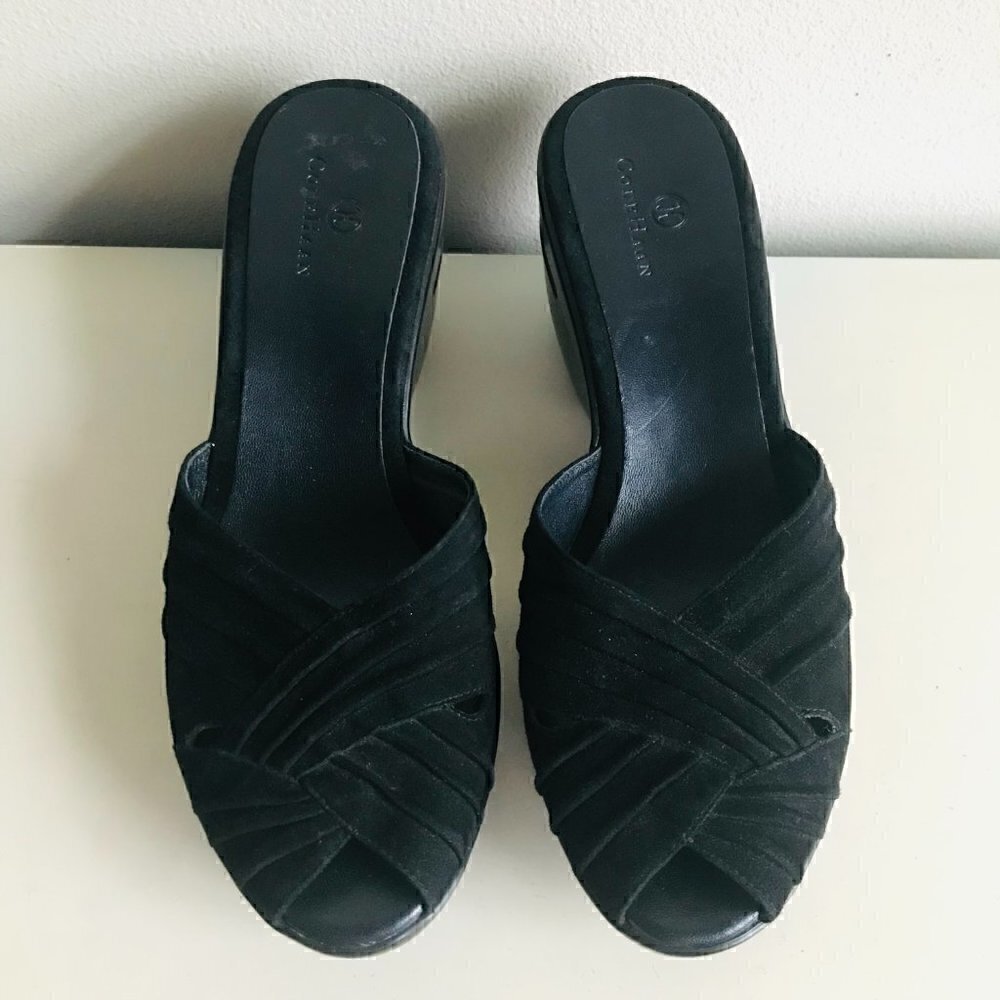 Cole Haan Air Black Austyn Suede Mule Size 9.5 - Picture 2 of 8